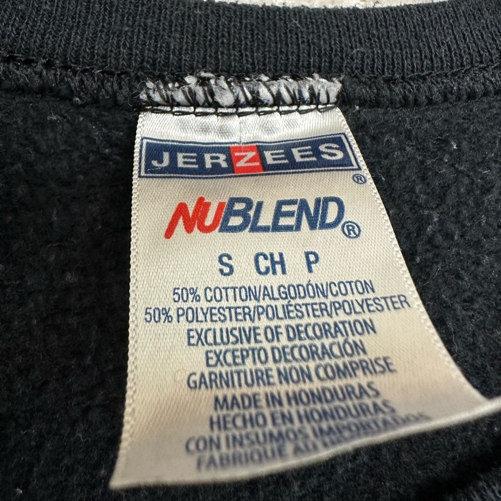 Jerzees VINTAGE Purdue University Sweatshirt Black and Gold Size Small - Picture 2 of 4